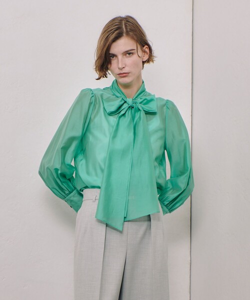 「allureville」 長袖ブラウス 2 ブラック レディース_画像2