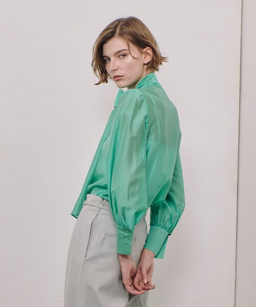 「allureville」 長袖ブラウス 2 ブラック レディース_画像4