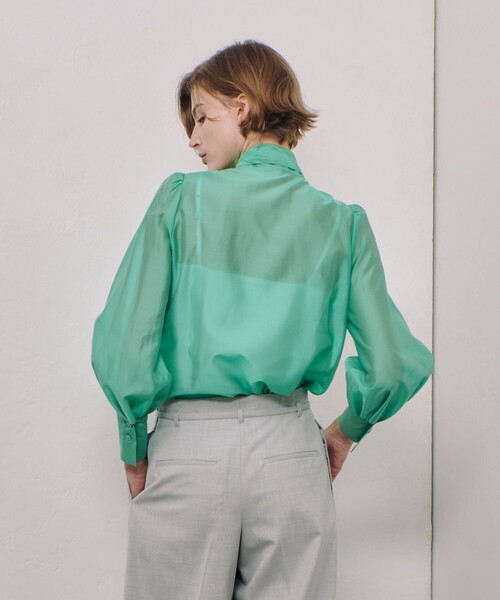 「allureville」 長袖ブラウス 2 ブラック レディース_画像5