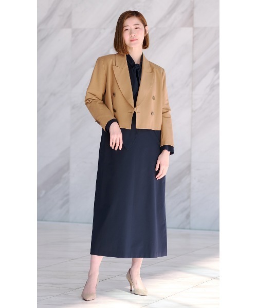 AOYAMA コート アウター ショート丈ジャケット「WEB限定」 レディース