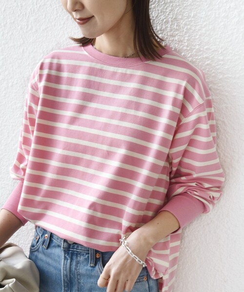 シップスSHIPS別注onitゆったり24SSボーダービッグシルエットTEE♪ シップスSHIPS別注onitゆったり24SSボーダービッグシルエットTEE