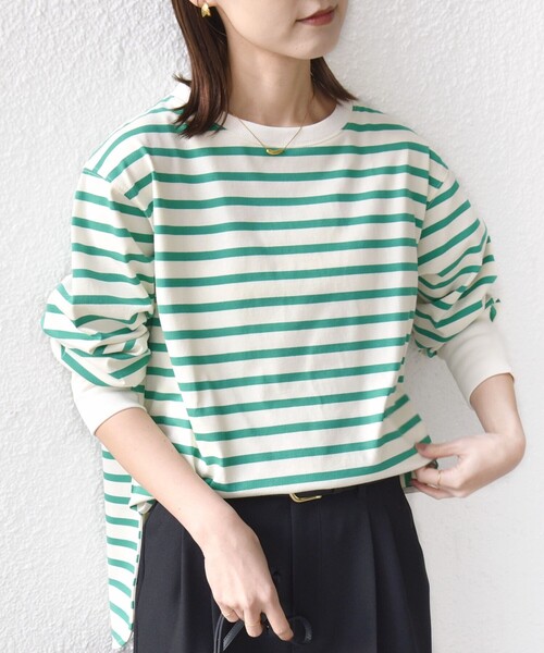 シップスSHIPS別注onitゆったり24SSボーダービッグシルエットTEE♪ シップスSHIPS別注onitゆったり24SSボーダービッグシルエットTEE