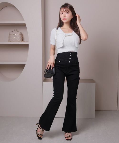 「LIPSERVICE」 ニットアンサンブル FREE ホワイト レディース_画像7