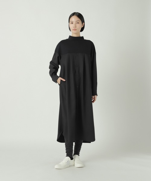 ZUCCa（ズッカ） ワンピース シャツドッキングジャージィー