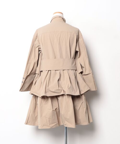 「TARO HORIUCHI」 長袖ワンピース 1 ベージュ レディース_画像2