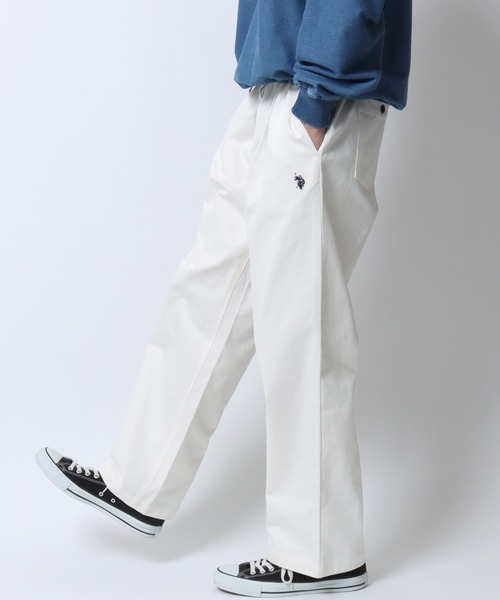 U.S. POLO ASSN.（ユーエスポロアッスン） ワイドパンツ チノパン ワン