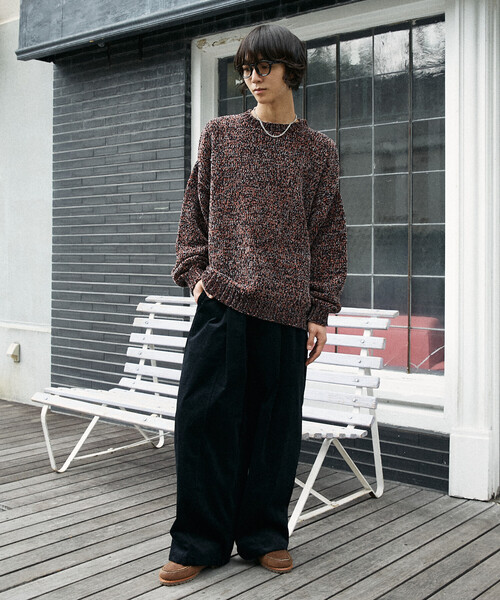 PUBLUX」 コーデュロイパンツ MEDIUM ブラック メンズ LOVE POP STUDIO