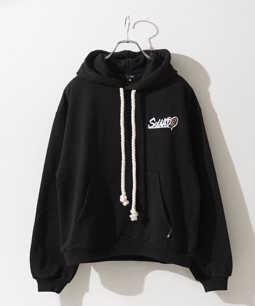 パーカー レオパード ハート サガラ刺繍 プルパーカー / Leopard Heart