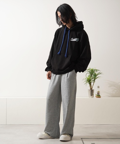 パーカー レオパード ハート サガラ刺繍 プルパーカー / Leopard Heart