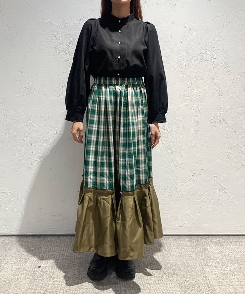 「kutir」 ロングスカート MEDIUM ベージュ レディース_画像2