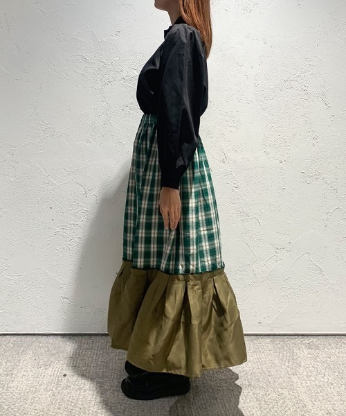 「kutir」 ロングスカート MEDIUM ベージュ レディース_画像3
