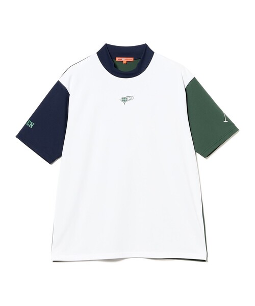 シャツ ORANGE LABEL / クレイジーパターン モックネックシャツ（吸水速乾・UVカット） メンズ_11