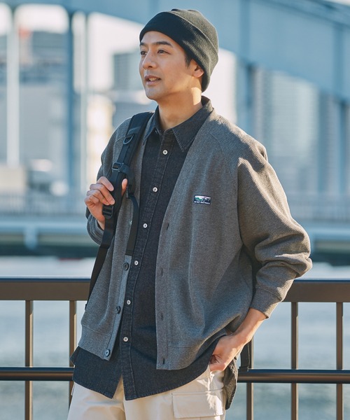 Schott グレー カーディガン Mサイズ Schott N.Y.C（ショット） 「schott」 カーディガン M グレー メンズ