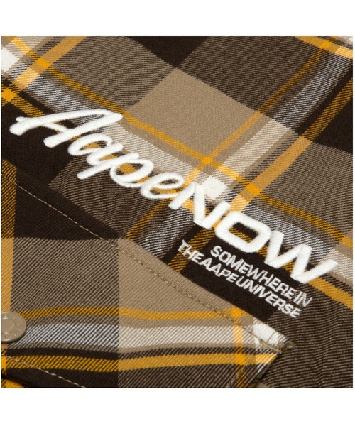 「AAPE BY A BATHING APE」 長袖シャツ LARGE ブルー系その他6 メンズ_画像6