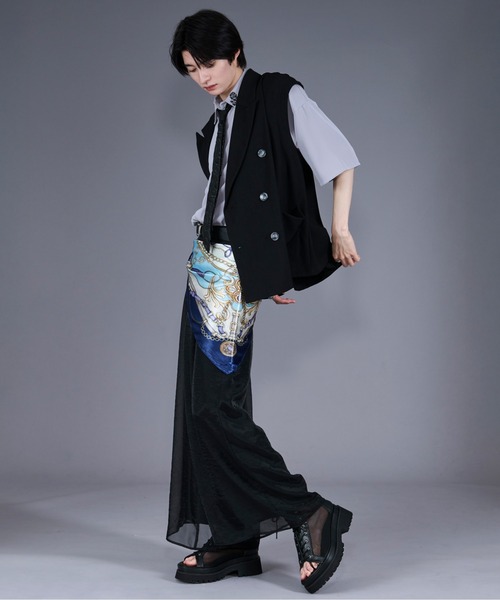 「Ellno Loset」 テーラードジャケット MEDIUM グレー メンズ_画像6