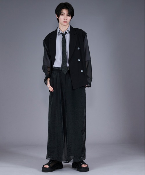 「Ellno Loset」 テーラードジャケット MEDIUM グレー メンズ_画像8