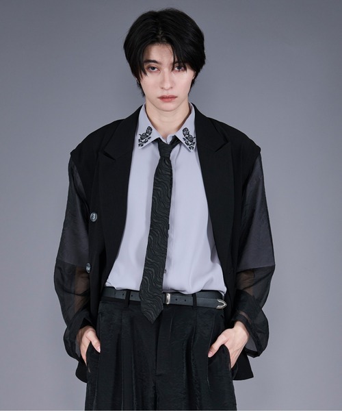 「Ellno Loset」 テーラードジャケット MEDIUM グレー メンズ_画像9