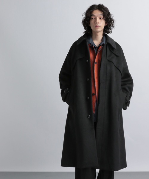 HARE」 ステンカラーコート SMALL ブラウン メンズ ハレ(HARE)|ステン 