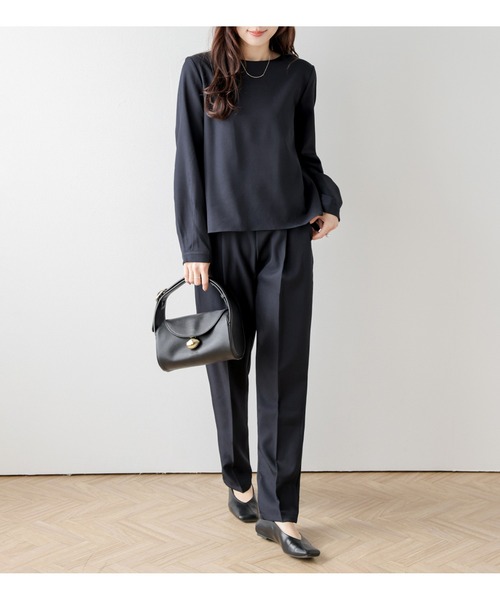 セットアップ バックフリルブラウス＆パンツ レディース : ZOZOTOWN