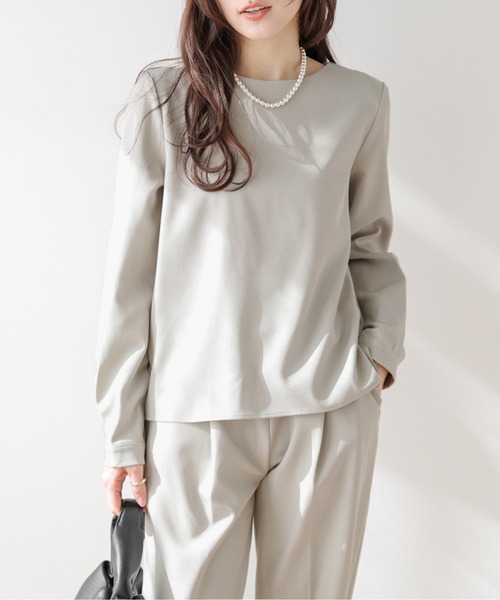セットアップ 夏 バックフリルブラウス＆パンツ レディース : ZOZOTOWN 