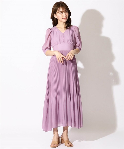 【SWINGLE】半袖ワンピース SWINGLE（スウィングル） 半袖ワンピース MEDIUM ラベンダー