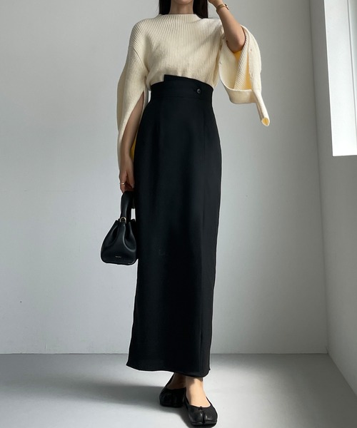 「Louere」 ロングスカート X-LARGE ブラック系その他 レディース_画像4