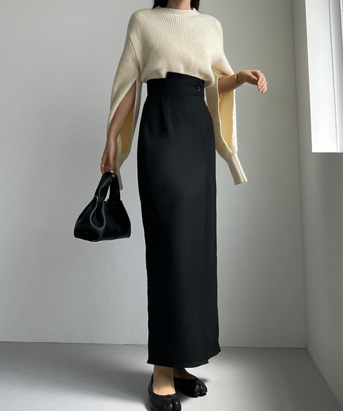 「Louere」 ロングスカート X-LARGE ブラック系その他 レディース_画像5