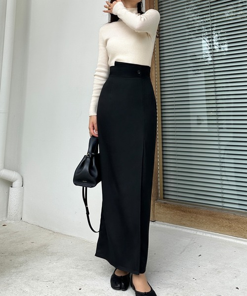 「Louere」 ロングスカート X-LARGE ブラック系その他 レディース_画像8