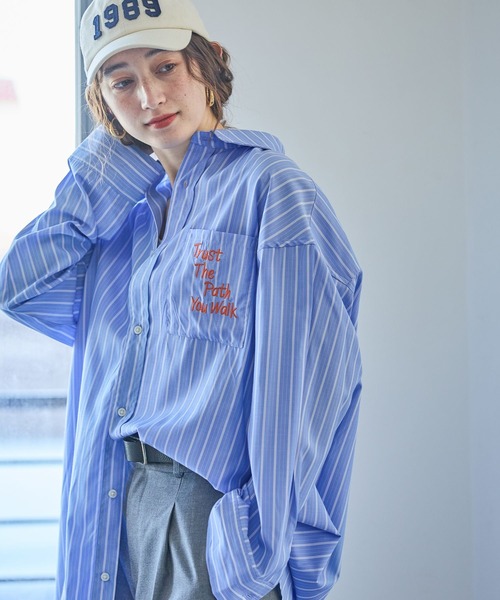 George's チュニック ストライプ刺繍チュニック : ZOZOTOWN Yahoo!店