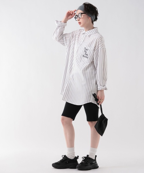 George's チュニック ストライプ刺繍チュニック : ZOZOTOWN Yahoo!店