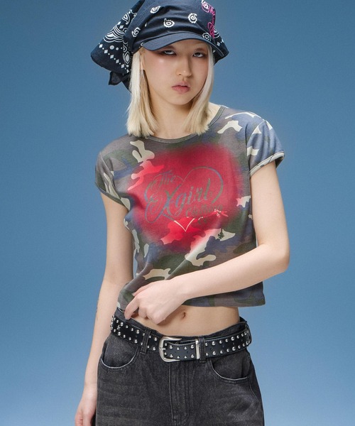 X-girl（エックスガール） ベルト STAR STUDDED FAUX LEATHER BELT