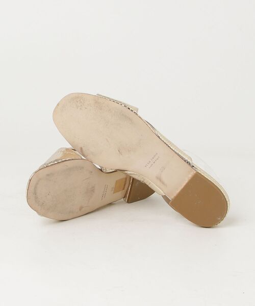 「ground green store」 フラットサンダル 38 ゴールド レディース_画像3
