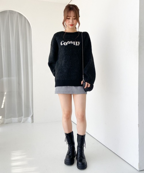 「Heather」 長袖ニット FREE グレー レディース_画像4