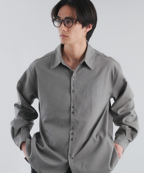 Adoon plain シャツ RAFFINEL LINEN-BLEND MULTI -BUTTON SHIRT