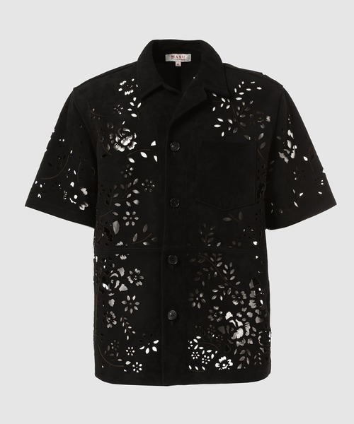 シャツ BANDANA HOLE LEATHER HALF SLEEVE SHIRT メンズ レディースの画像