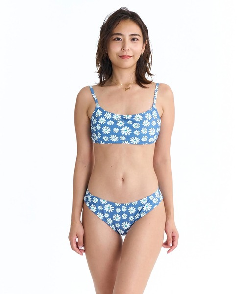 ROXY（ロキシー） 水着 水着 4点セット ビキニ 花柄 長袖ラッシュ