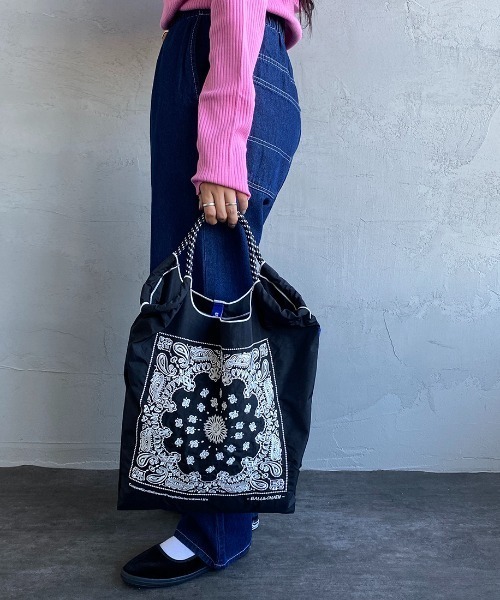 「Ball&Chain」 ハンドバッグ M ブラック レディース_画像9