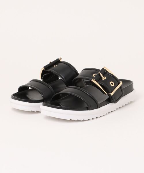 MICHAEL KORS ブラックサンダル MICHAEL KORS（マイケルコース） フラットサンダル 6 ブラック