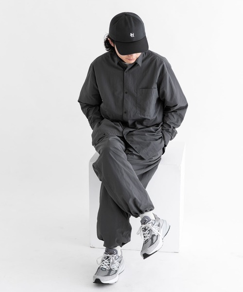 「EKAL」 長袖シャツ MEDIUM ネイビー メンズ_画像7