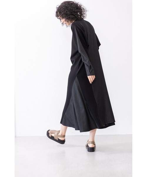 「OSMOSIS」 「loaf」長袖ワンピース ONE SIZE ブルー レディース_画像5