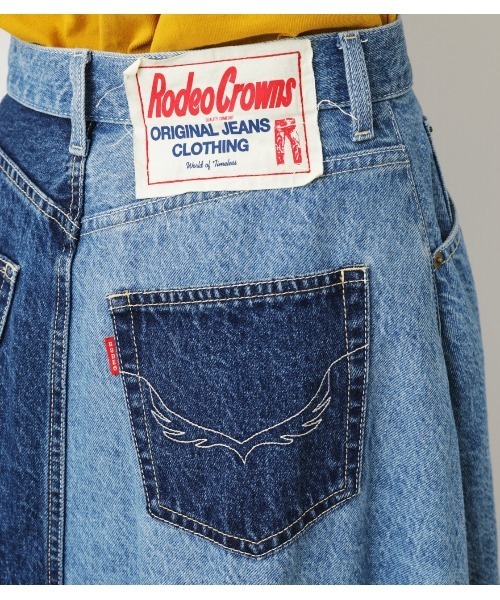 「RODEO CROWNS WIDE BOWL」 デニムスカート SMALL ブルー系その他 レディース_画像5