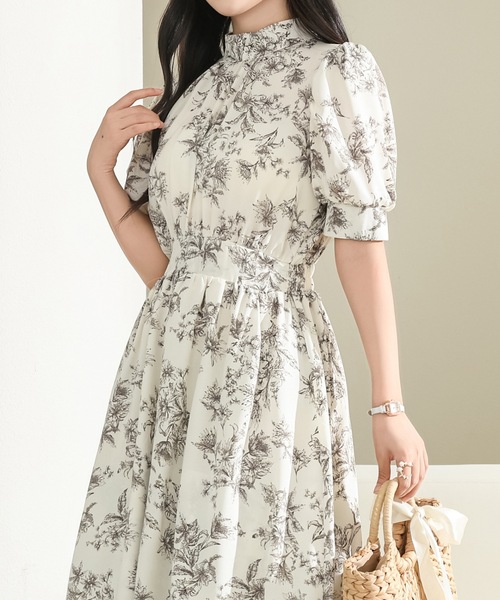 「Lace Ladies」 半袖ワンピース FREE ブルー レディース_画像7
