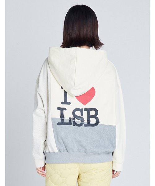 「Little sunny bite」 プルオーバーパーカー MEDIUM ホワイト レディース_画像5
