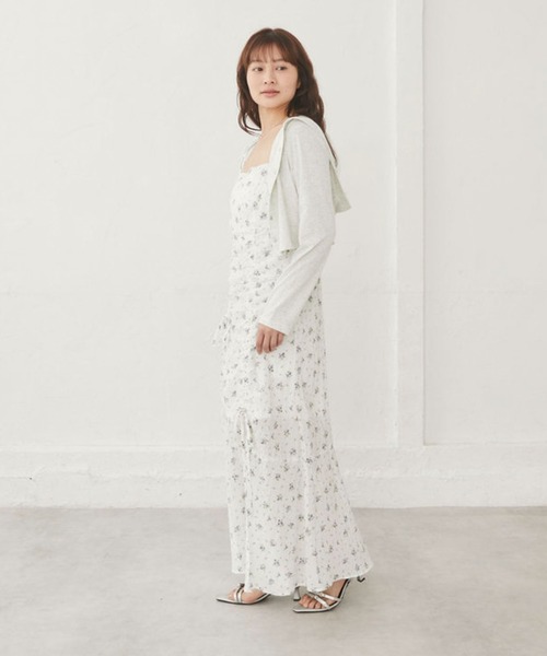ワンピース Akemi archives（アルシーヴ） ワンピース 花柄アシメドロストキャミ