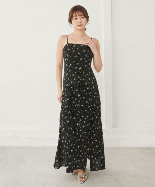 archives（アルシーヴ） ワンピース 花柄アシメドロストキャミ