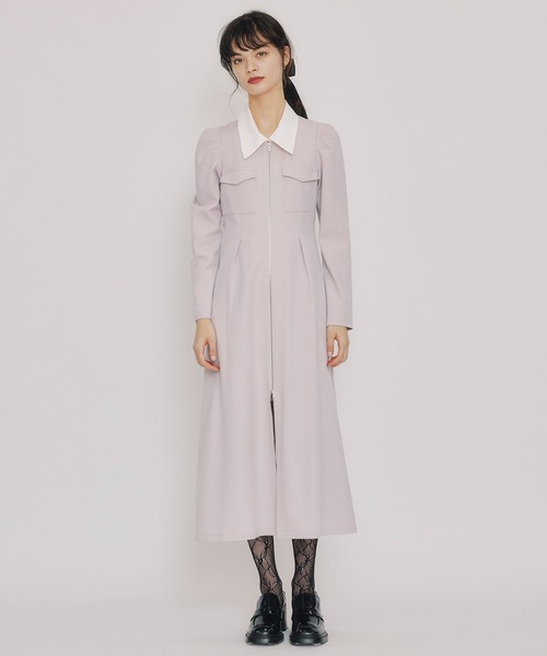 「REDYAZEL」 長袖ワンピース MEDIUM ブルー レディース_画像5