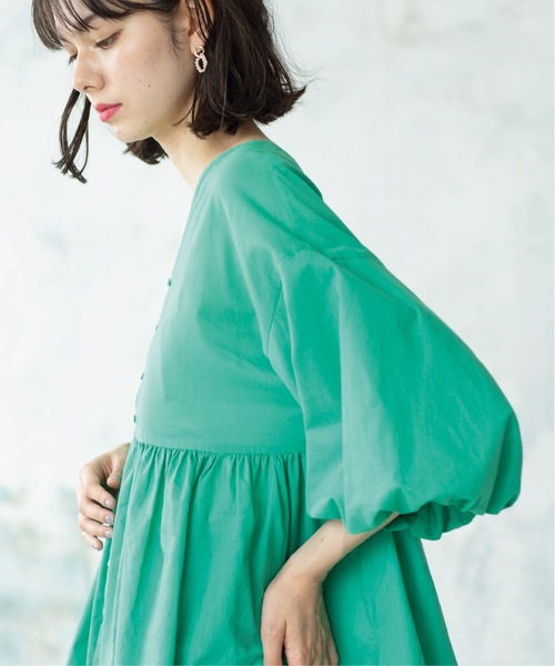 「OPAQUE.CLIP」 半袖チュニック 40 ブラック レディース_画像8