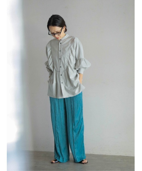 「FIL DE FER」 長袖ブラウス FREE グレー レディース_画像9