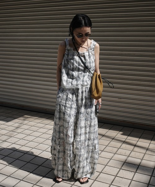 Ameri（アメリ） ブラウス シャツ 夏 MEDI 2WAY MIA PUCHI N/SL BLOUSE