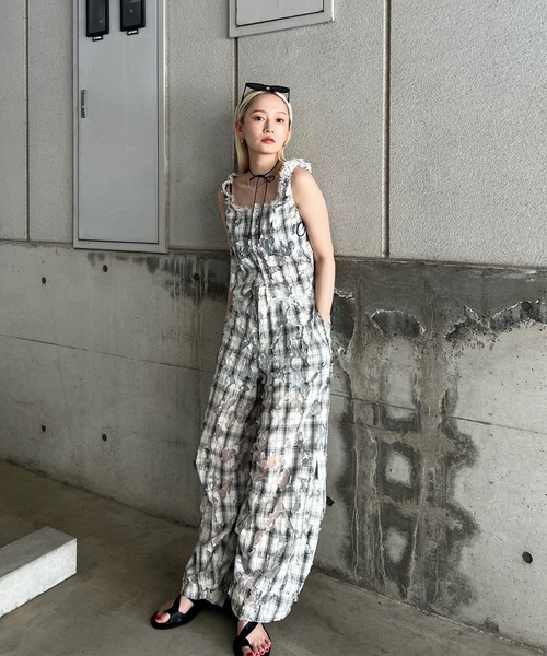 Ameri（アメリ） ブラウス シャツ 夏 MEDI 2WAY MIA PUCHI N/SL BLOUSE